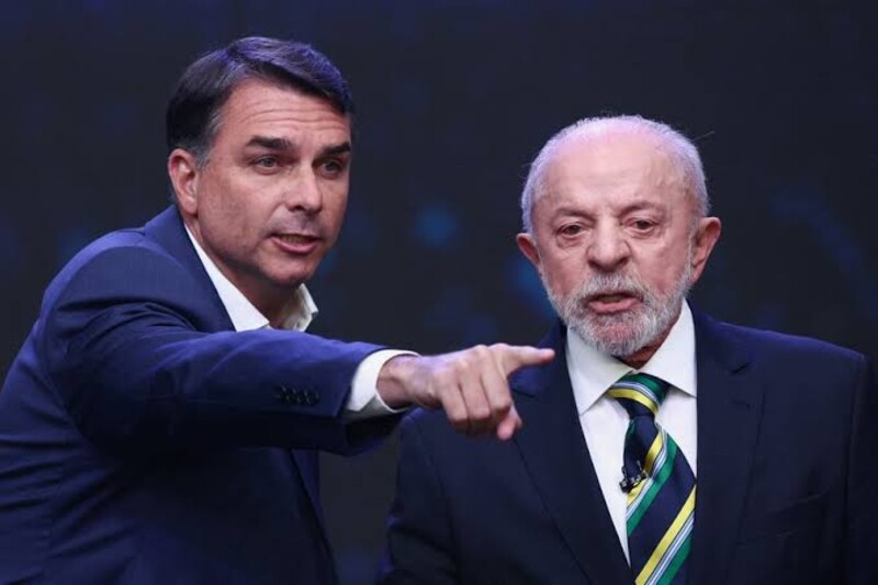 Pesquisa Real Time Big Data mostra empate técnico entre Flávio (48%) e Lula (45%)
