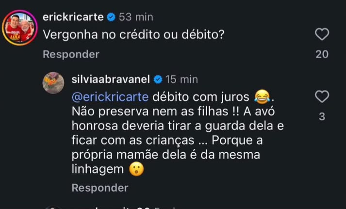 Silvia Abravanel critica vídeo de Virginia Fonseca e diz que avó deveria pedir guarda