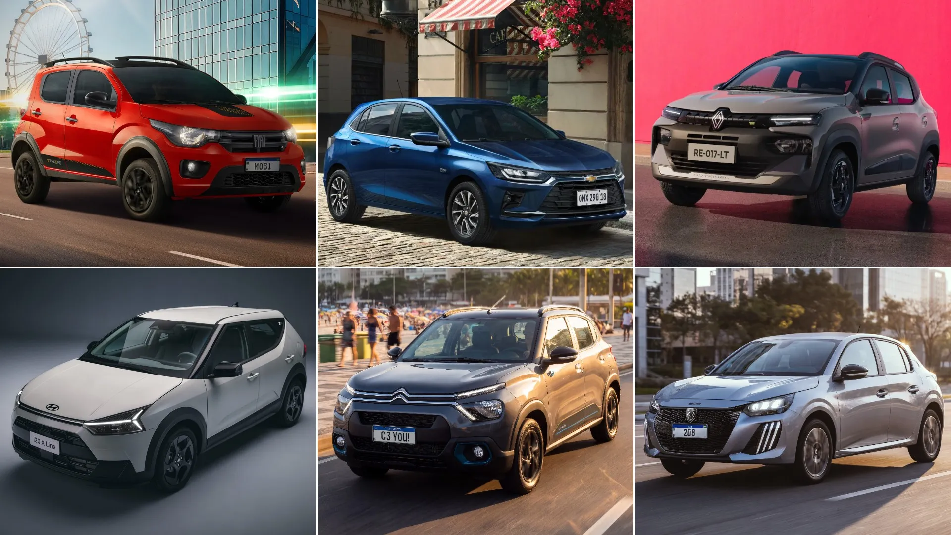 Fiat Mobi lidera lista do g1 de carros até R$ 100 mil que menos gastam combustível